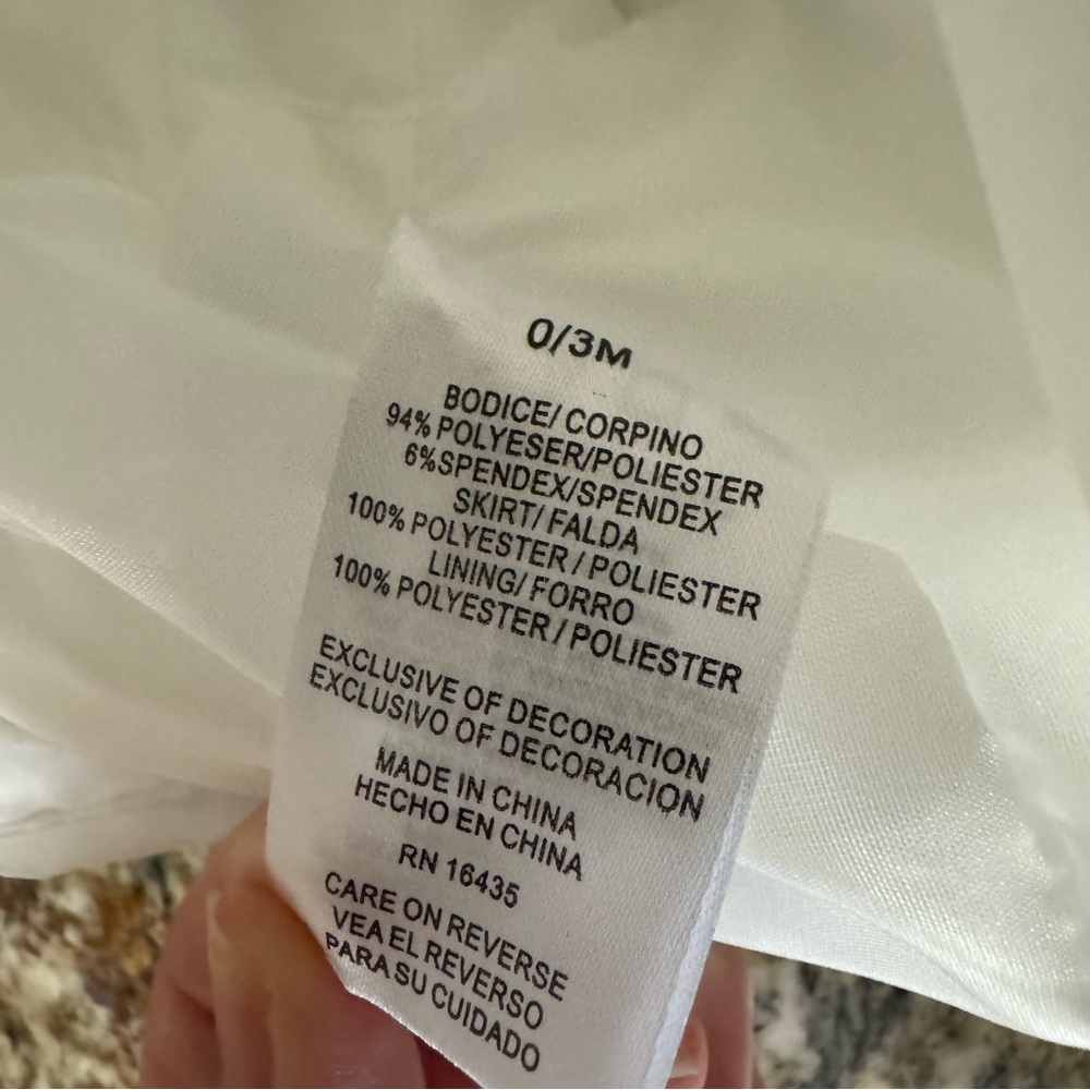 NWT Biscotti Baby White Formal Dress 0/3 Months - Picture 4 of 8